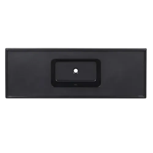 Pia Decoralita Granito Sintetico 120X54 Preto Absoluto