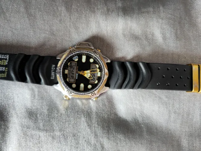 Vendo relogio citizen aqualand c500 serie ouro