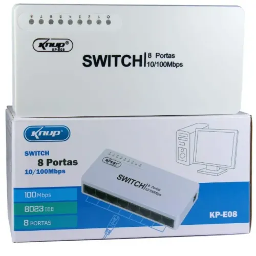 Switch 8 Portas (Novo)