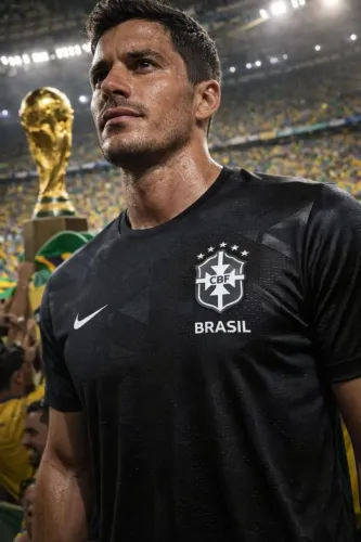 CAMISA BRASIL DRYFIT PRETA Tam M
