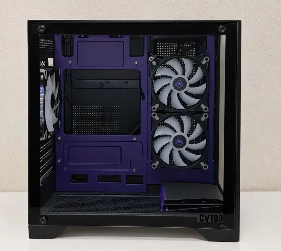 Gabinete gamer mancer CV100 roxo novo nunca usado