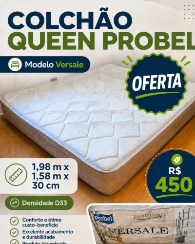 Colchão Queen Probel Versale D33 R$ 450