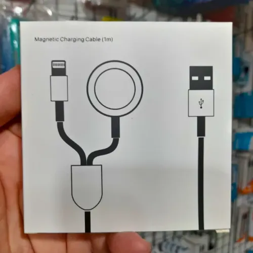 Carregador 2 em 1 de indução para relogio