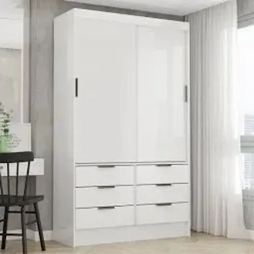 Guarda Roupa Sevilha 2 Portas de correr Branco novo