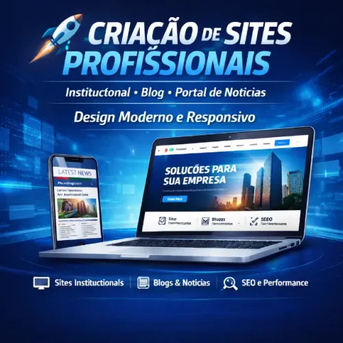 Criação de Sites Profissionais | Institucional, Blog e Portal de Notícias