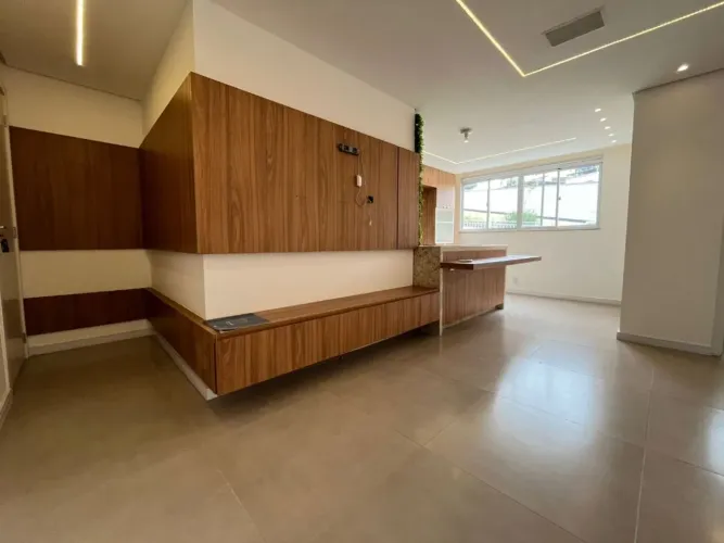 Apartamento moderno com suíte e planejados de alto padrão em condomínio completo no Bairro