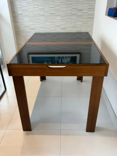 Mesa de Madeira Elástica 1,20 x 0,80 extensível até 1,80 x 0,80