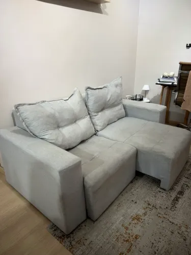 SOFÁ 2 LUGARES CINZA