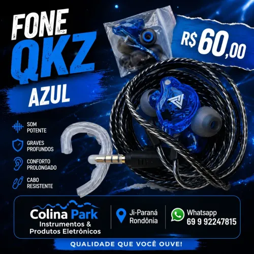 Fone QKZ AK6 azul