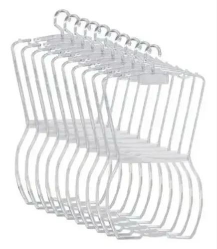 Cabide silhueta adulto acrílico kit com 10