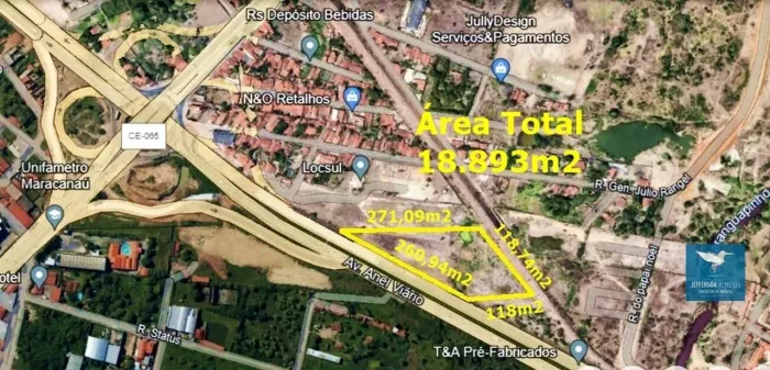 Vendo Excelente Terreno com 18.893m2 em Maracanaú às Margens da Rodovia 4º Anel Viário com