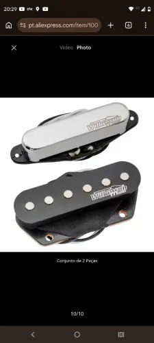 Captadores + Control Plate Telecaster Wilkinson M Series