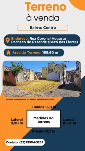 Venda de 2 terrenos no centro da cidade 