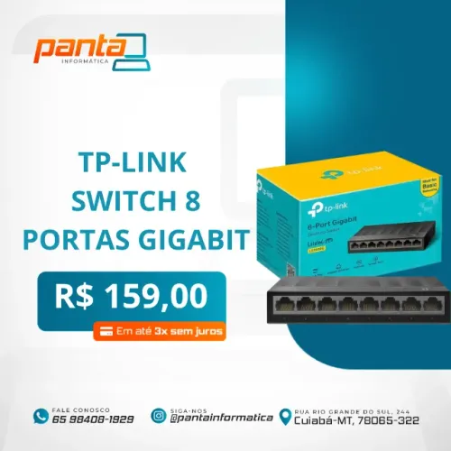 Switch 8 portas TP-LINK 