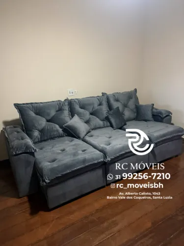 Sofá Londres 3 Módulos Retrátil e Reclinável - Conforto Premium