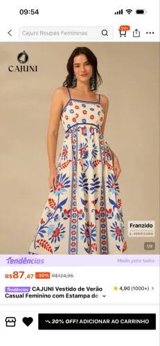 Vestido Cajuni