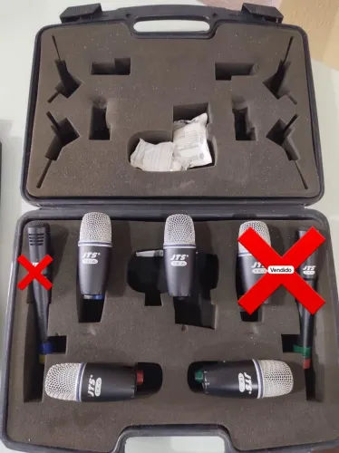 Microfones para Bateria JTS Tx-6 + Case
