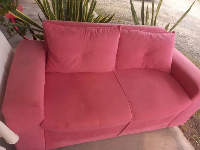 Sofa pink 2 lugares
