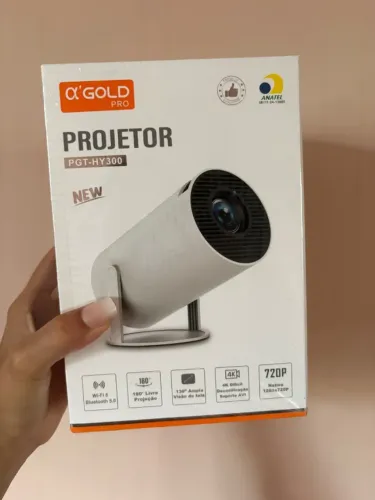 Projetor smart HY300 Android com Netflix, YouTube e Play store