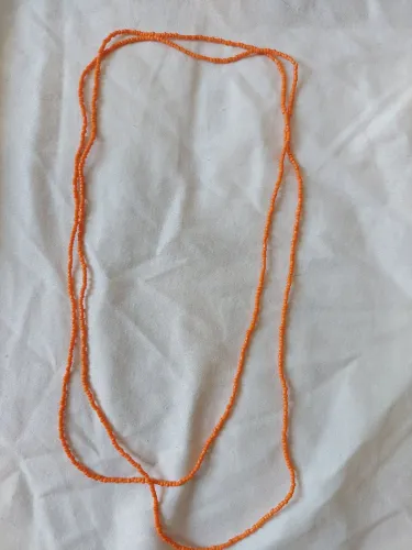 Colar micanga laranja