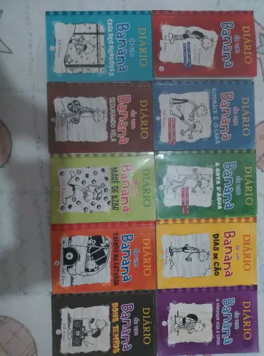 Coleção Diário de um Banana - 10 Livros em Ótimo Estado