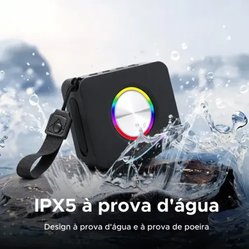 Caixa De Som Bluetooth À Prova D'água Ipx7 900mah