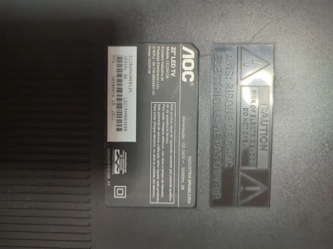 Tv AOC  22 led. Para retirada de peças 