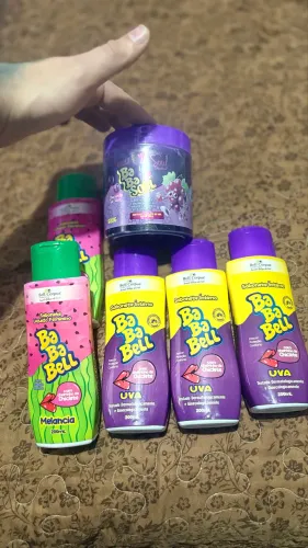 PRODUTOS BABABELL HIGIENE ÍNTIMA E GELATINA CAPILAR DE UVA 500g