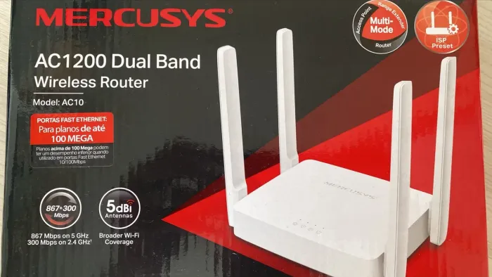 Roteador MERCUSYS AC1200 Dual Band AC10