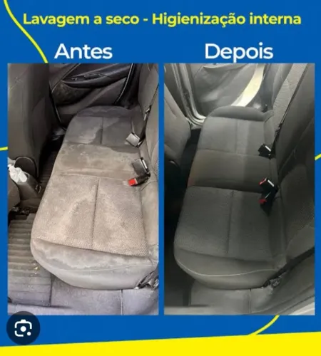 Limpeza de estofados automotivo
