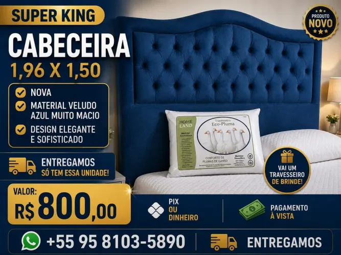 Cabeceira Super KING NOVA