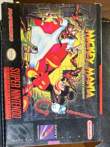 MICKEY MANIA ORIGINAL SUPER NINTENDO SNES PLAYTRONIC + CAIXA