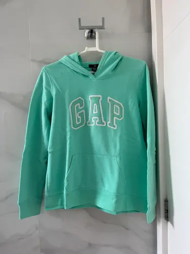 casaco moletom fechado gap com capuz