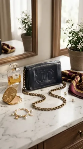 Bolsa Gift Concha Chanel e Wallet Chanel Originais
