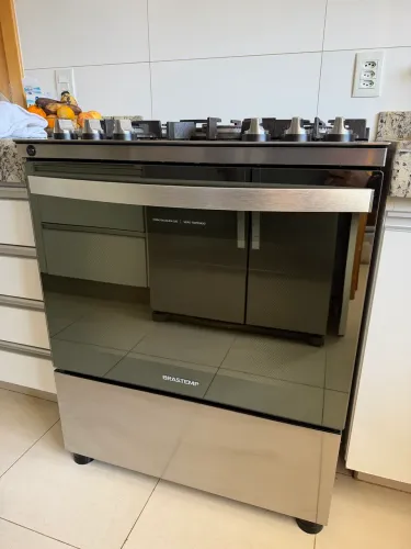 Fogão Brastemp de piso Turbo Chama e Timer - BFS5XAR -
