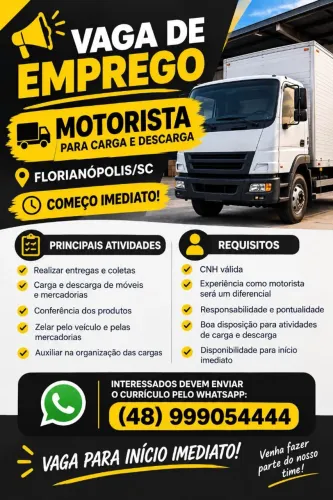 Motorista de loja de móveis