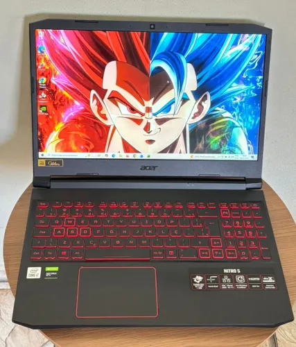 Notebook Gamer Acer nitro 5 - i7 de 10 ger. 16gb de ram, 2 SSDs - GTX 1650