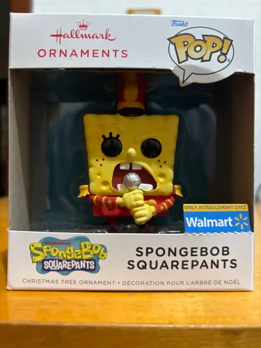 Funko Pop! Bob Esponja Band Geeks - Enfeite de Natal - Hallmark Walmart Exclusive