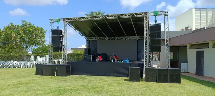 Aluguel de palco som e iluminação 