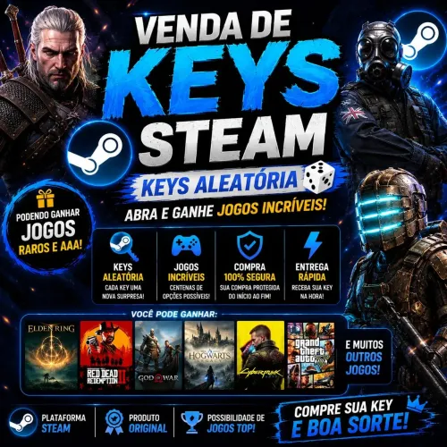 Keys de jogos incríveis?