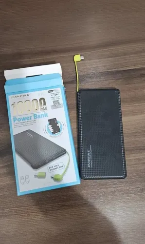 Carregador Portátil Pineng Power Bank 10.000mAh com Adaptador para iPhone e Android (V8)