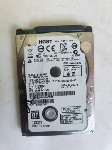 Hd notebook 320gb