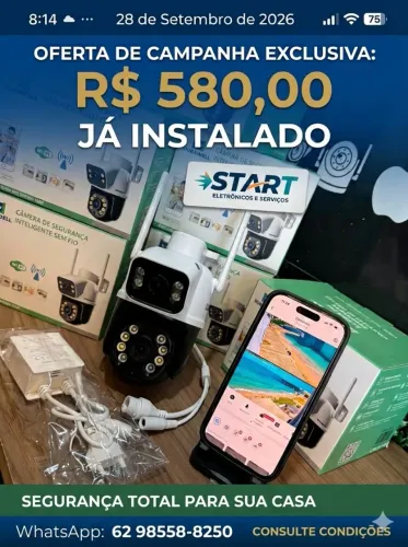 Câmeras residêncial e comercial 