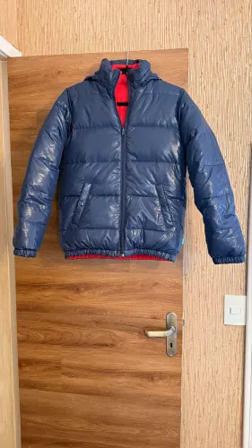 Casaco puffer Benetton dupla face PP