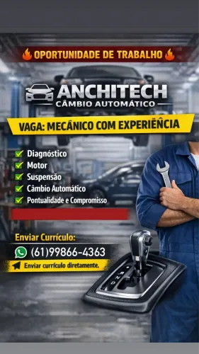 Vaga de Mecânico com experiência