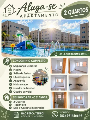 ALUGA-SE APARTAMENTO NO JOSÉ AMÉRICO!
