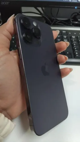 Iphone 14 pro max roxo 128gb com caixa e capinhas