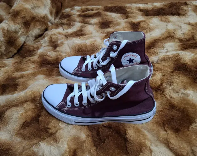 All Star Converse Cano Alto Bordô - Nº 37
