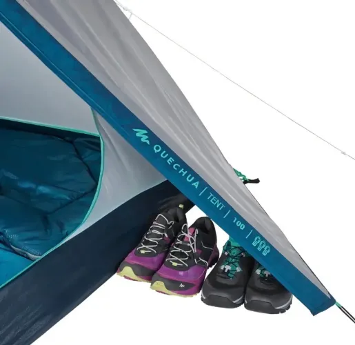 Barraca de Camping 3 Pessoas MH100 Quechua Cinza