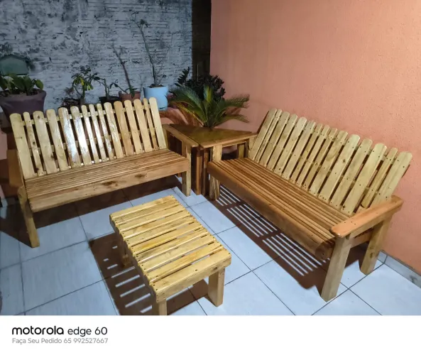 Vendo Esse Lindo Conjunto 4 Peças Para Até 6 Lugares, Extremamente Confortáveis R$600.00